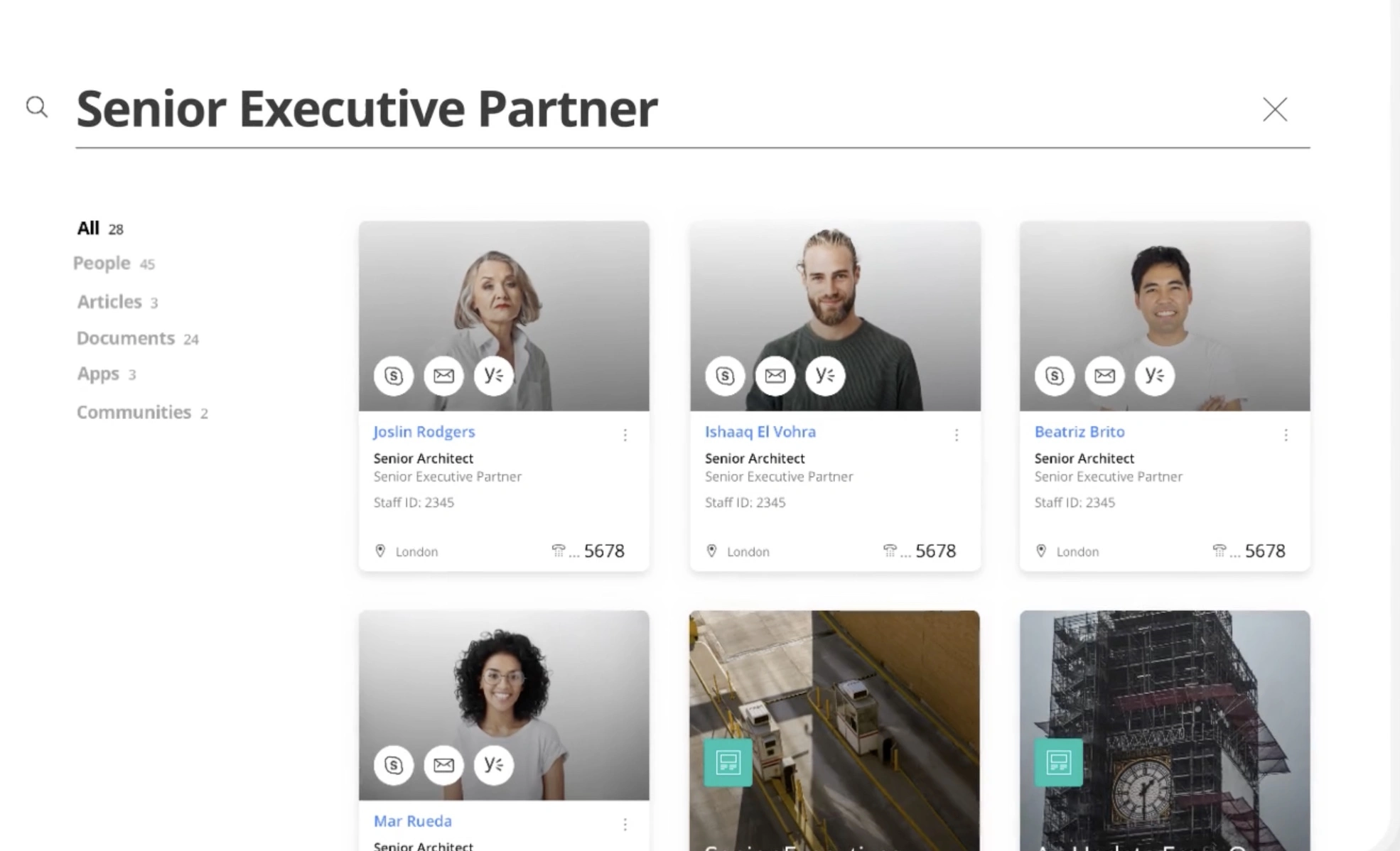 Azure Cognitive Search In Action on Foster and Partners Website