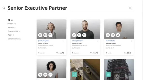 Azure Cognitive Search In Action on Foster and Partners Website
